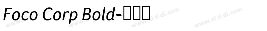 Foco Corp Bold字体转换